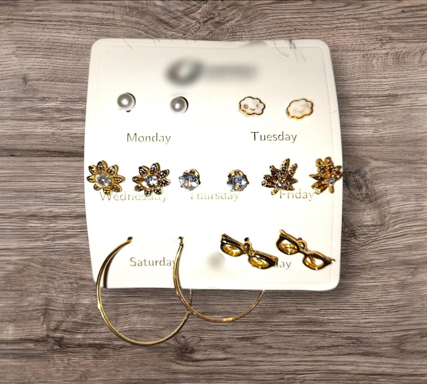 7 piece mix design earrings set