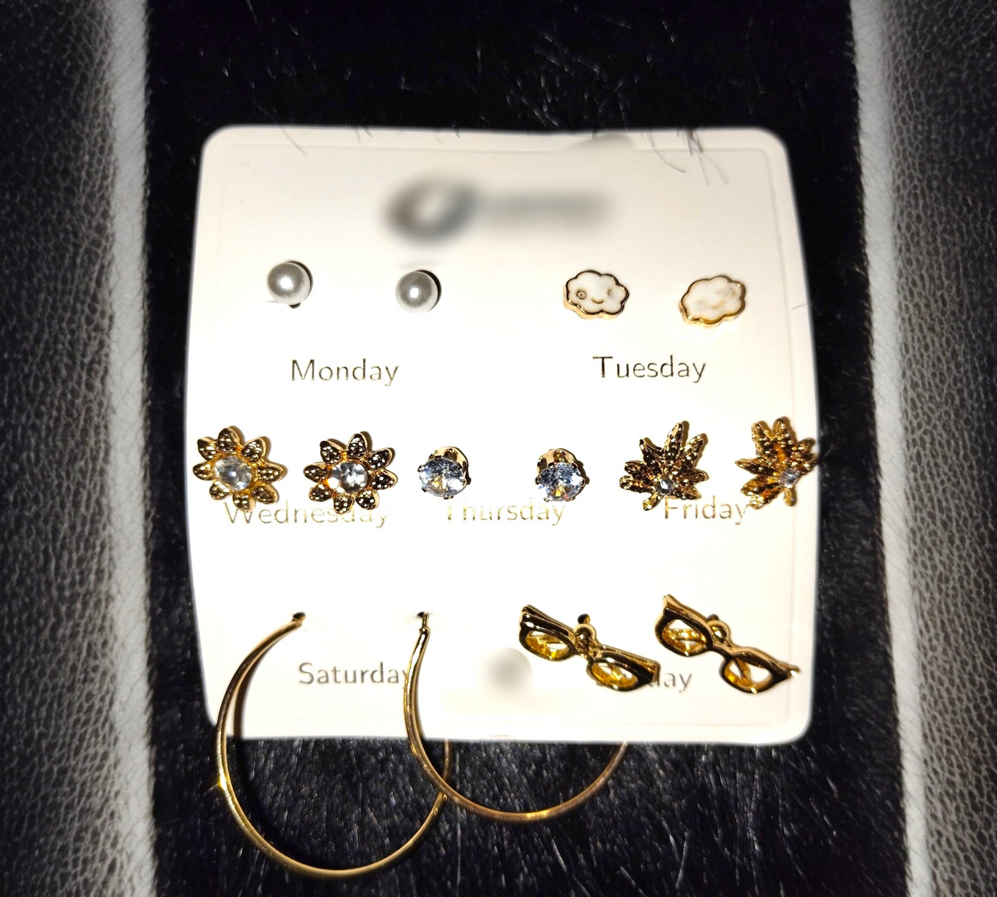7 piece mix design earrings set