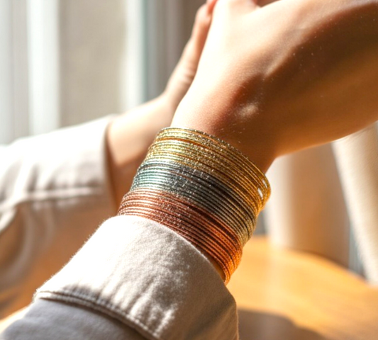 12 Pieces Metal bangles