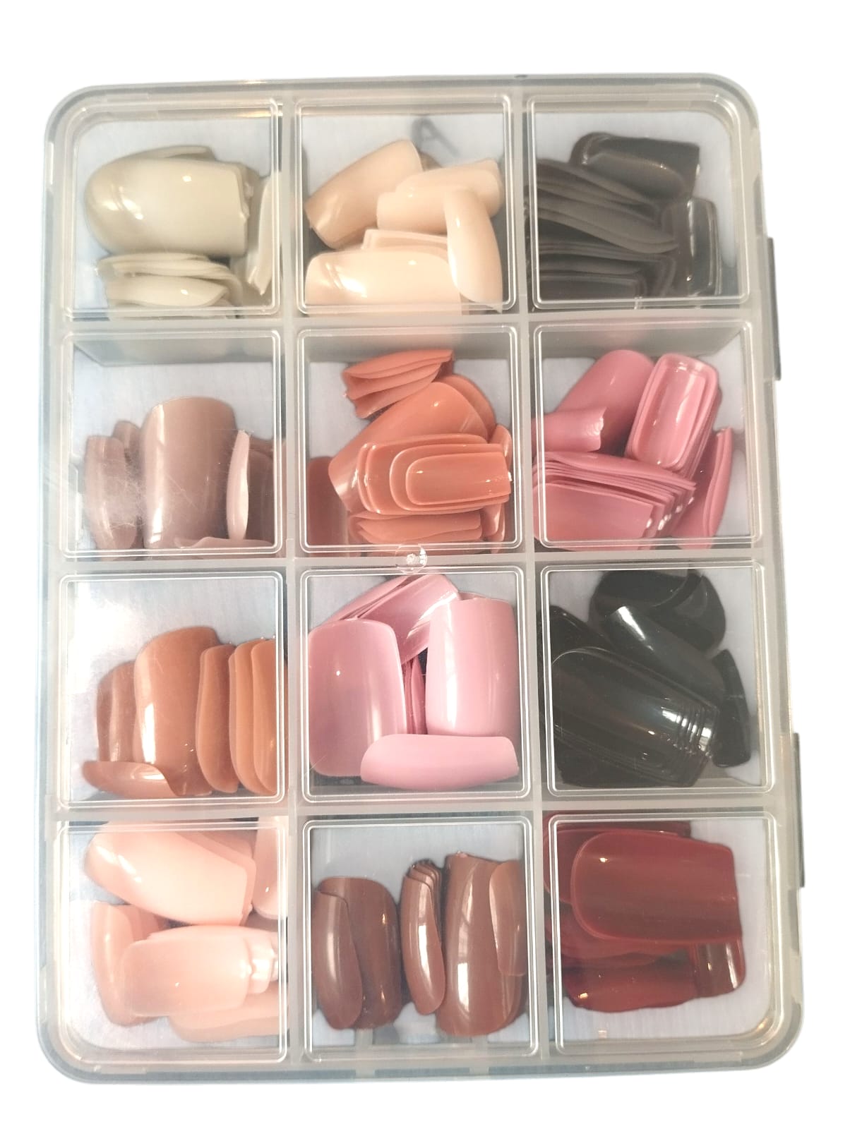 pack of 288 nails in 12 colours