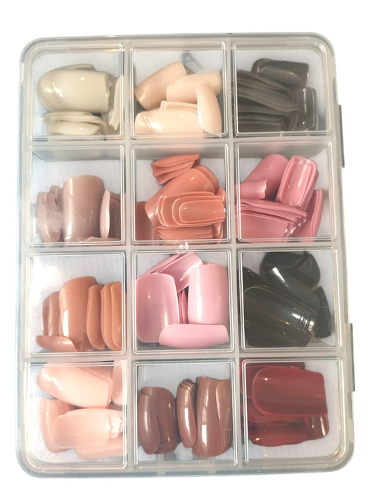 pack of 288 nails in 12 colours